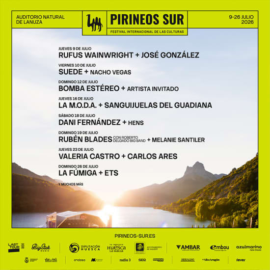 Bomba Estéreo + Artista Invitado en Pirineos Sur 2026