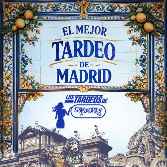 Cartel oficial del evento El mejor tardeo de Madrid en VOGUE