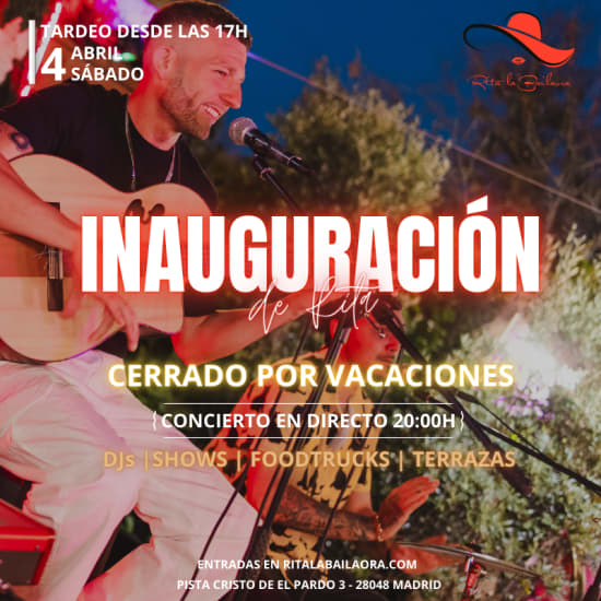 Cartaz oficial do evento Tardeo en Rita la Bailaora