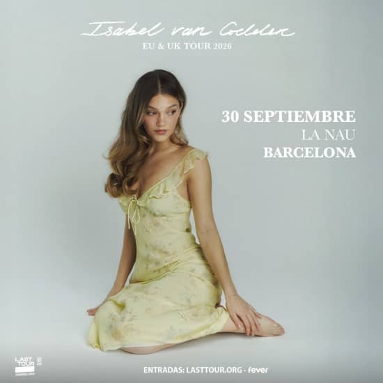 Cartel oficial del evento Isabel van Gelder en La Nau, Barcelona 2026