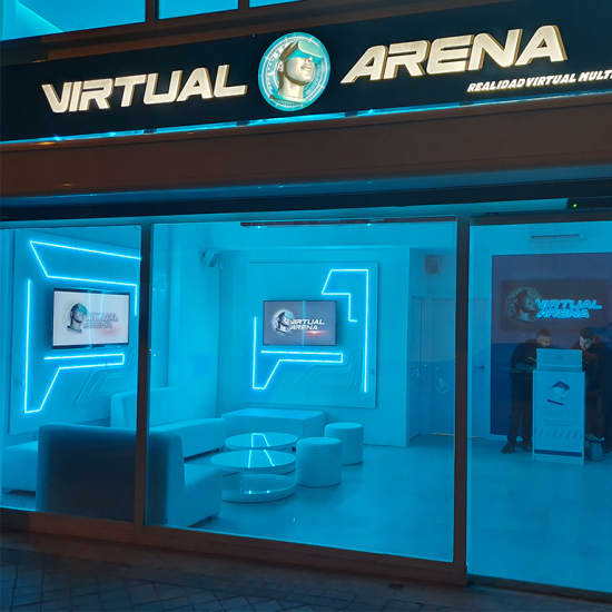 Cartel oficial del evento Juegos de realidad virtual en Virtual Arena