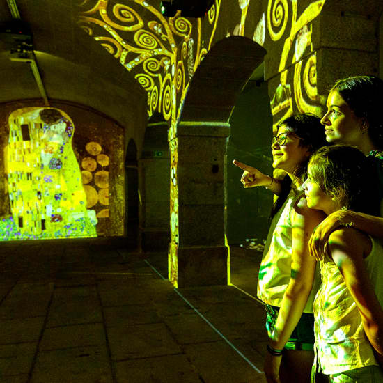 Cartaz oficial do evento Impressive Monet & Brilliant Klimt: a pintura ganha vida