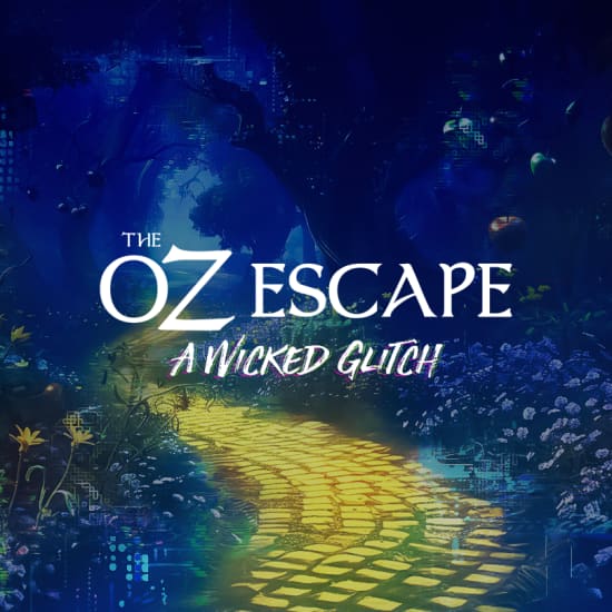 Cartel oficial del evento The Oz Experience in Amsterdam: Escape the Wicked Glitch!