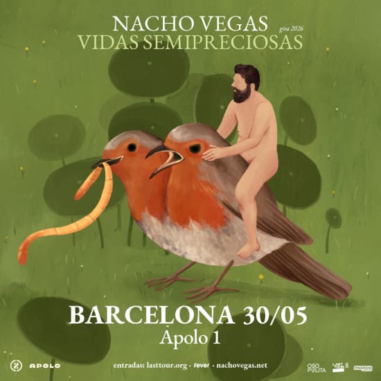 Official cover of the event Nacho Vegas en Apolo 1, Barcelona 2026