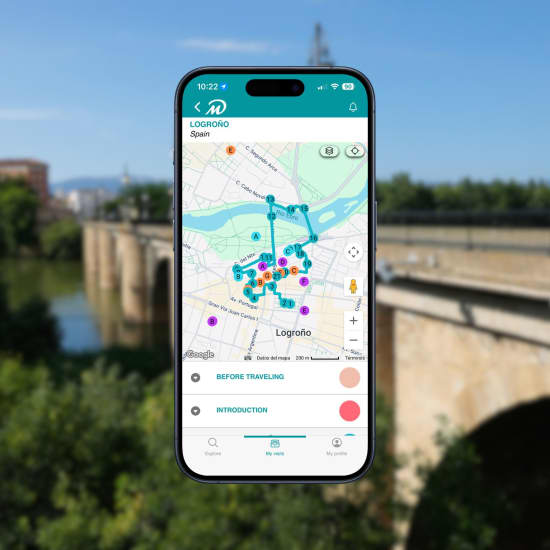 Cartel oficial del evento TOP Logroño: Visita Guiada con tu móvil