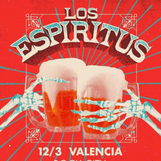 Cartaz oficial do evento LOS ESPIRITUS en Valencia (Rock City)