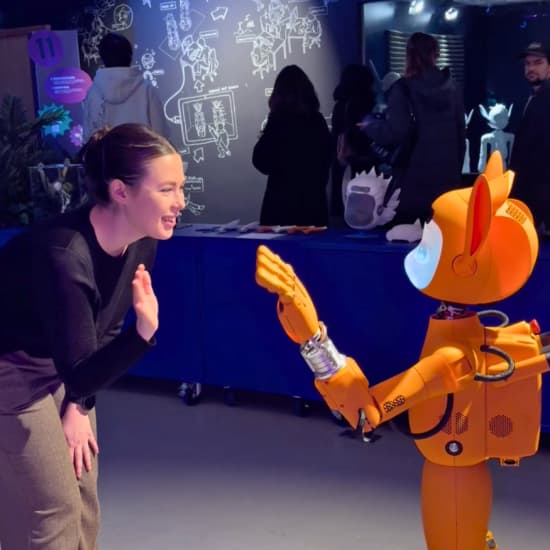 Cartaz oficial do evento Expérience Mirokaï - Musée Robotique et IA