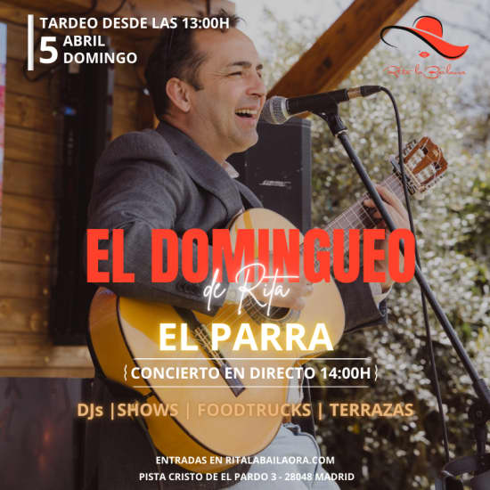 Cartaz oficial do evento El Domingueo de Rita