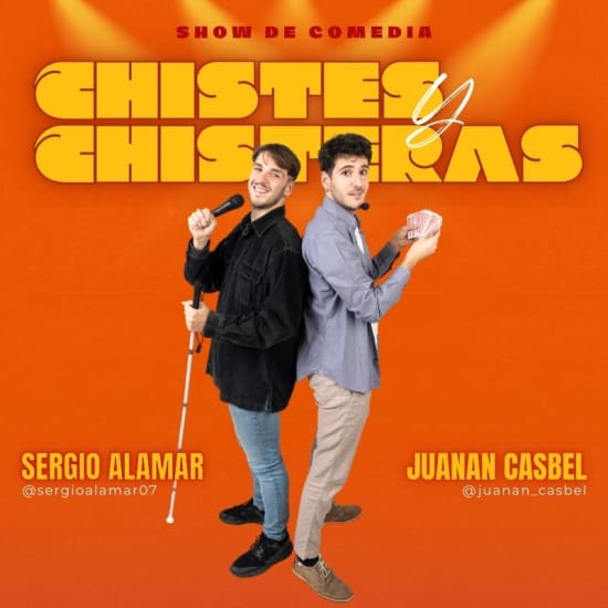 Cartel oficial del evento CHISTES Y CHISTERAS - Monólogo y Magia en Valencia
