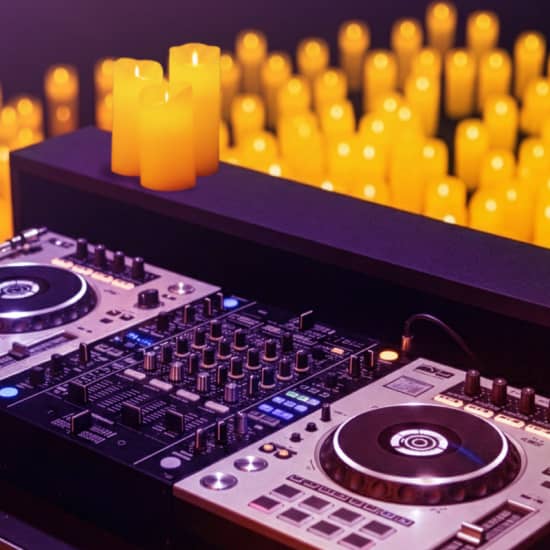 Cartaz oficial do evento Candlelight Beats: un viaje electrónico a través de la música clásica