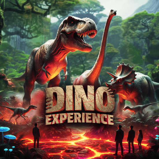 Cartaz oficial do evento Dino Experience