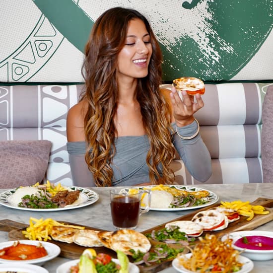 Cartel oficial del evento Menú ejecutivo libanés en Mazah Restaurant