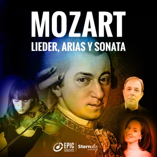 Cartel oficial del evento Mozart: lieder, arias y sonata