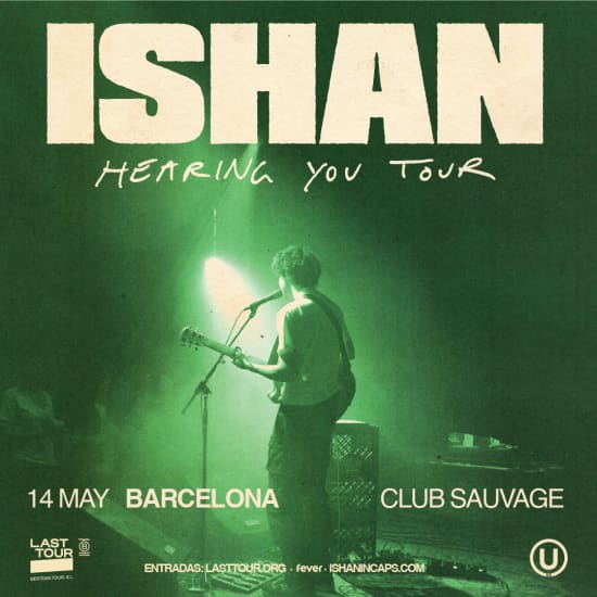 Cartel oficial del evento ISHAN en Club Sauvage, Barcelona 2026