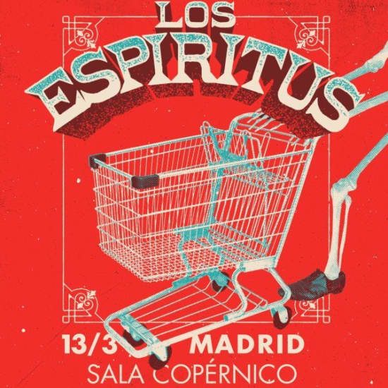 Cartel oficial del evento LOS ESPIRITUS en Madrid (Sala Copernico)