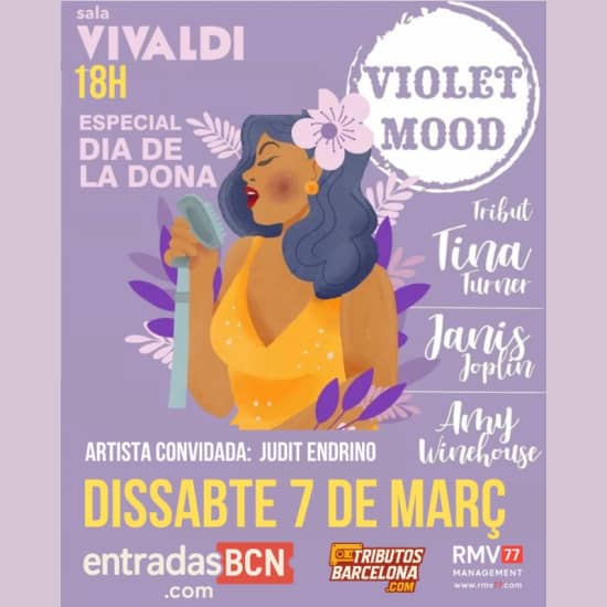 Cartel oficial del evento Tributo a Amy Winehouse, Janis Joplin y Tina Turner