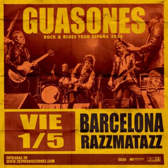 Cartaz oficial do evento GUASONES en BARCELONA (RAZZMATAZZ)