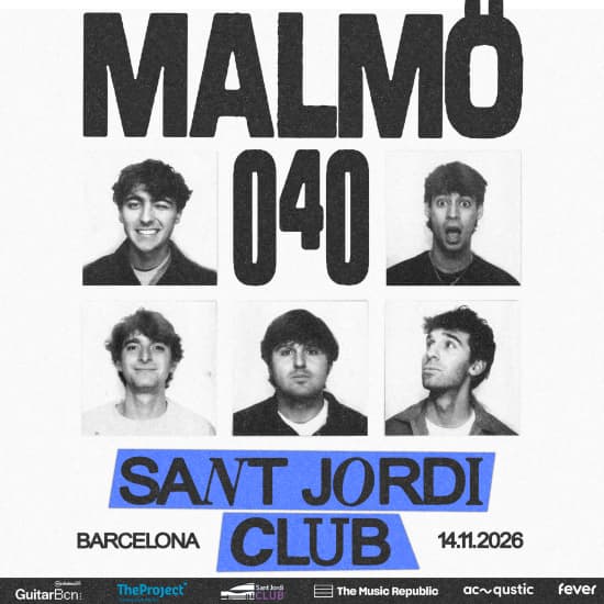 Cartaz oficial do evento Malmö 040 en San Jordi Club, Barcelona 2026
