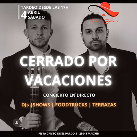 Cartaz oficial do evento Tardeo en Rita la Bailaora