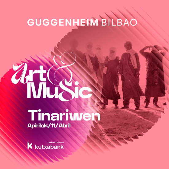 Cartaz oficial do evento Tinariwen - Art&Music Museo Guggenheim Bilbao 2026 Patrocinado por Kutxabank