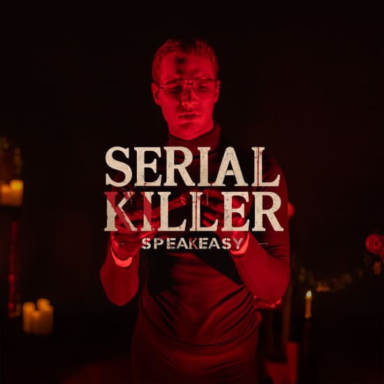 Cartaz oficial do evento Serial Killer Speakeasy Paris