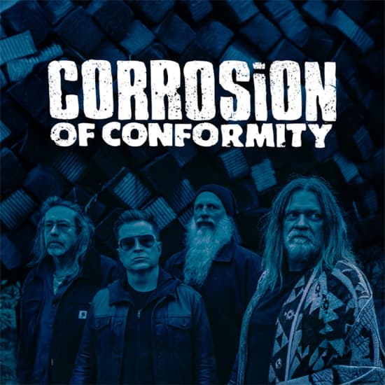 Cartel oficial del evento Corrosion of Conformity en Sala Mon, Madrid 2026