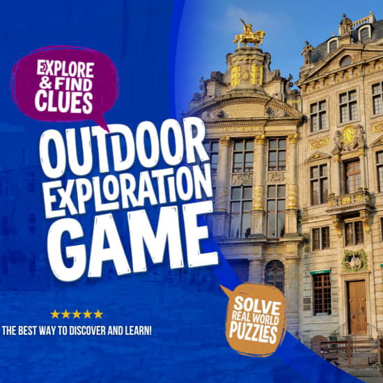 Cartel oficial del evento Jeu d'exploration en plein air « Voyage dans le temps à Bruxelles »