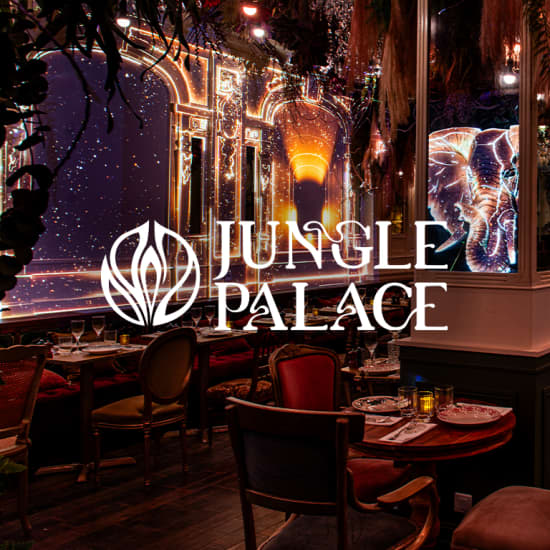 Cartaz oficial do evento Jungle Palace, une expérience culinaire immersive