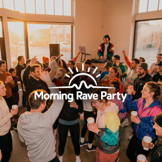 Cartel oficial del evento Morning Rave Party : une expérience au lever du soleil, café à la main
