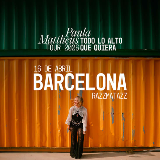 Cartaz oficial do evento Gira Paula Mattheus en Barcelona