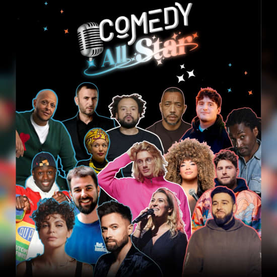 Cartel oficial del evento Golden Comedy All Star