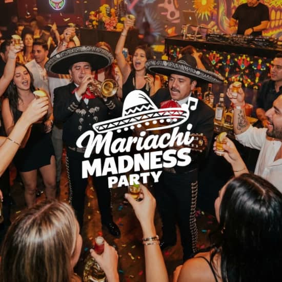Cartel oficial del evento Mariachi Madness Party: Eine mexikanische Ranchera und Tequila Party