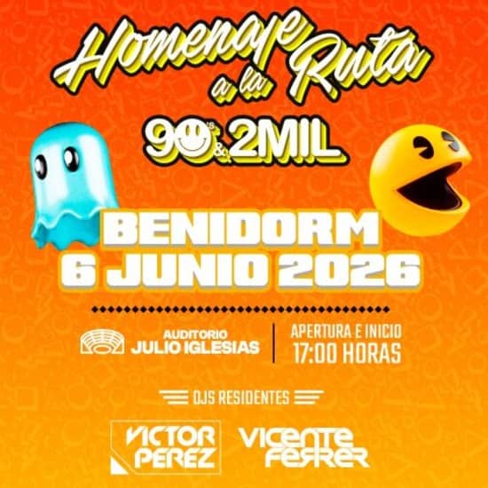 Homenaje a la Ruta 90's & 2MIL Benidorm 2026