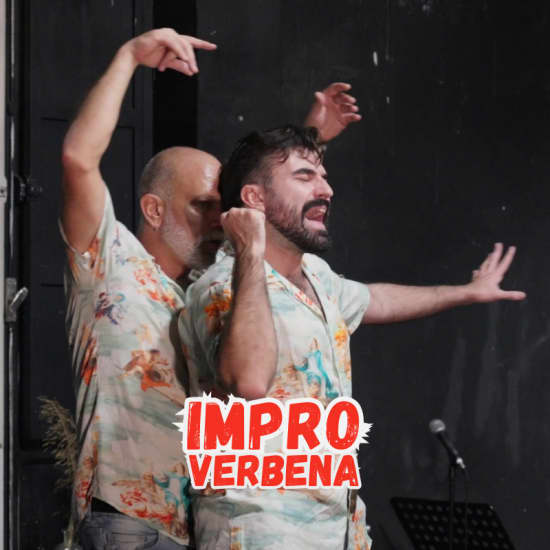 Cartaz oficial do evento La Impro Verbena