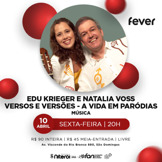 Official cover of the event Edu Krieger e Natalia Voss - Versos e Versões