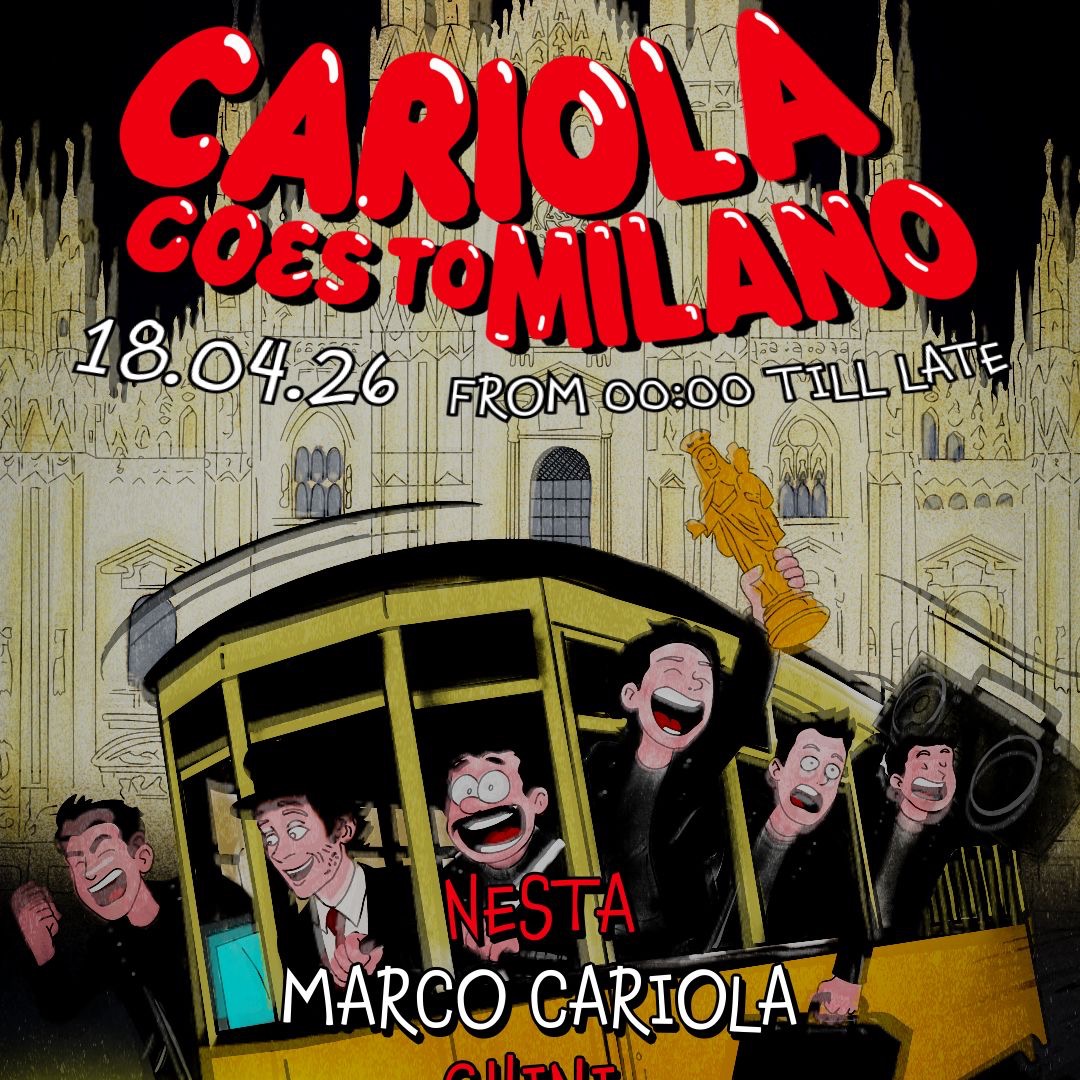 Officiële cover van het evenement 18-04 Cariola goes to Milano @ RedRoom Members Club
