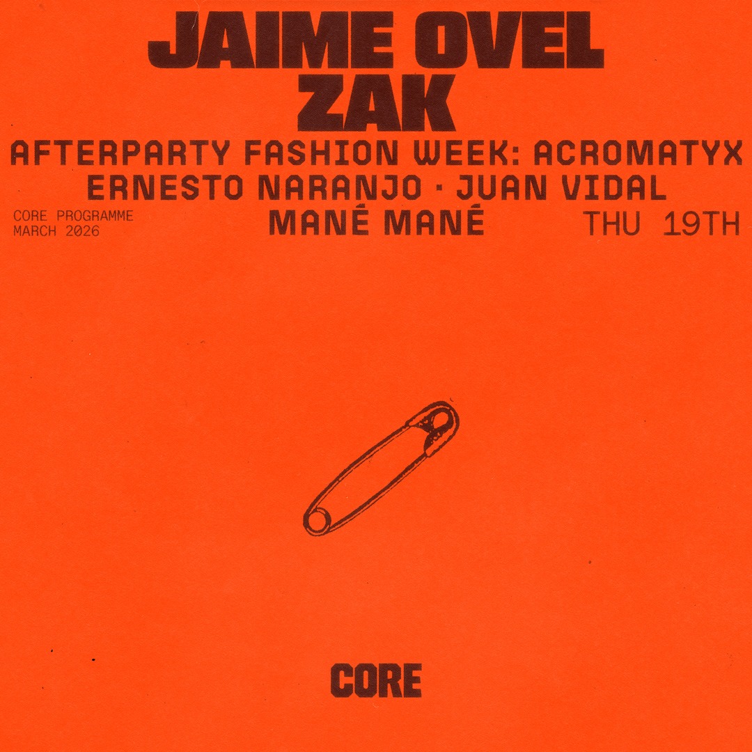 Cartaz oficial do evento Afterparty Fashion Week: ACROMATYX, Ernesto Naranjo, Juan Vidal, Mané Mané