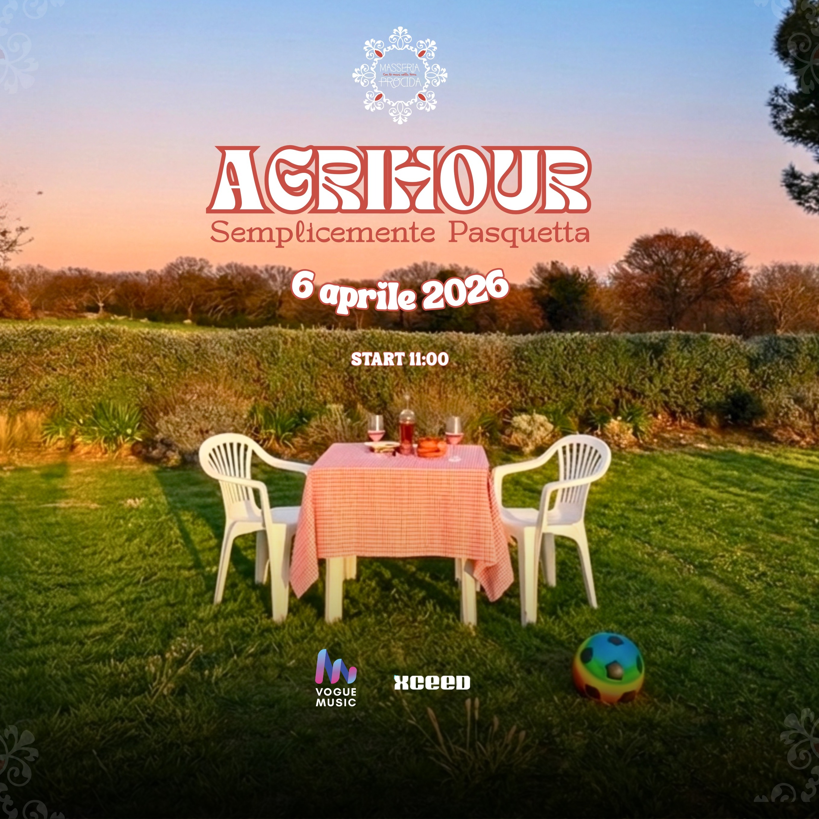 Copertina ufficiale dell'evento AGRIHOUR - Semplicemente Pasquetta @ Masseria Procida