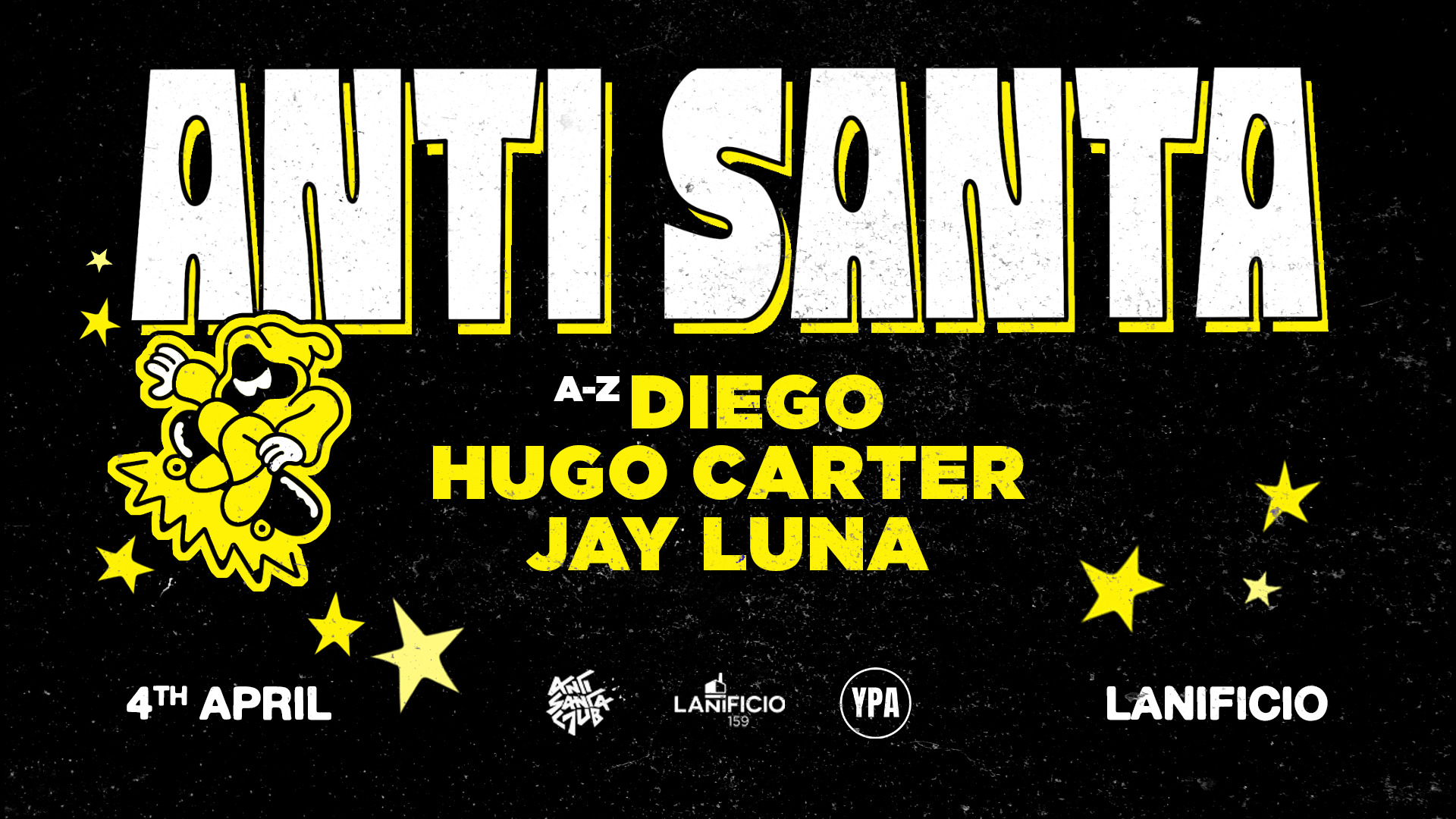 Offizielles Cover des Events ANTI SANTA CLUB