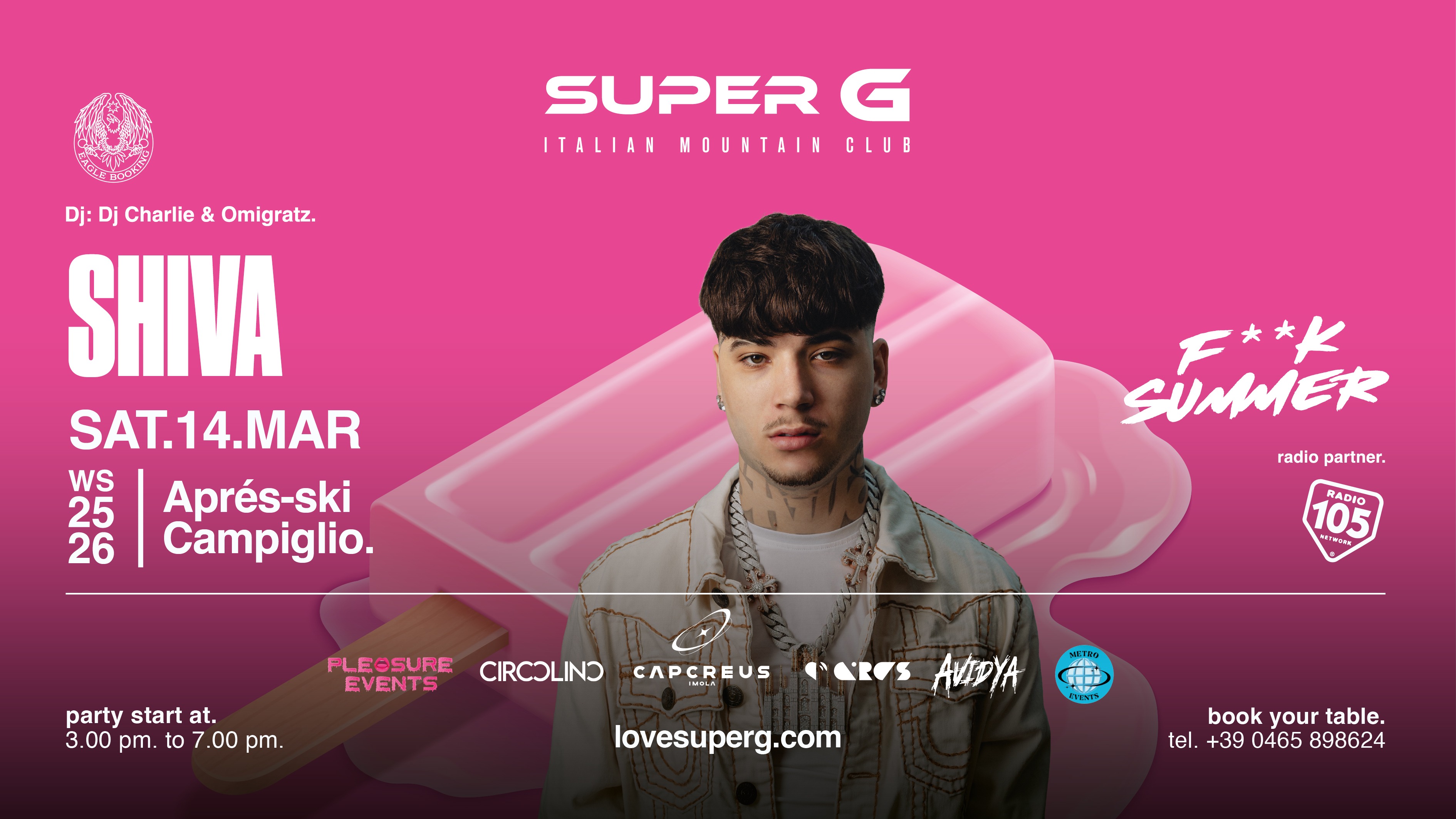 Copertina ufficiale dell'evento F**K SUMMER presents SHIVA @Super G