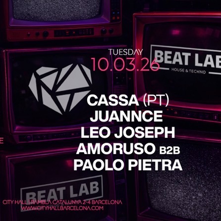 Cartel oficial del evento Beat Lab x WeLove pres. Tech House Tuesday (Free Entry)