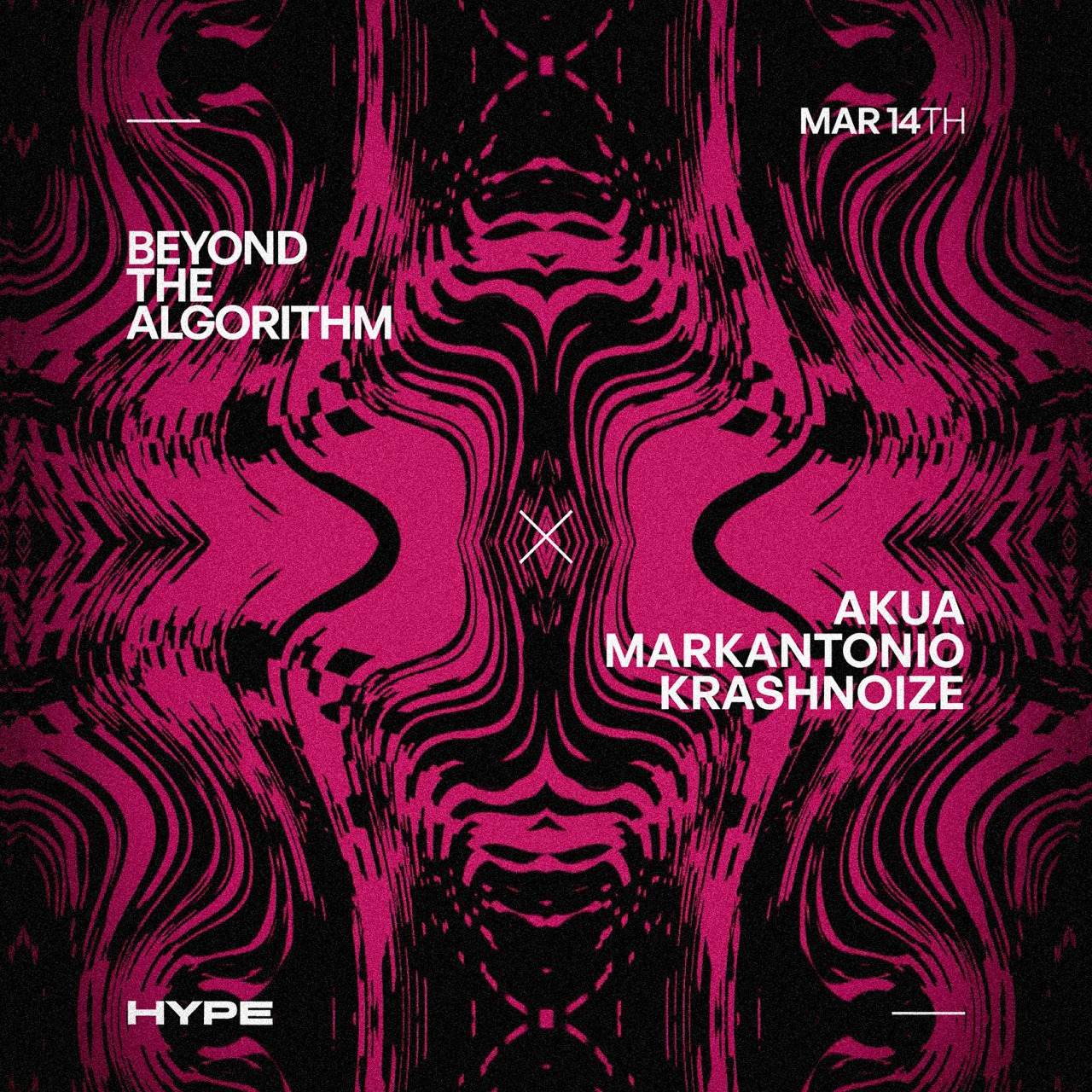 Cartaz oficial do evento Beyond The Algorithm 14.03.2026