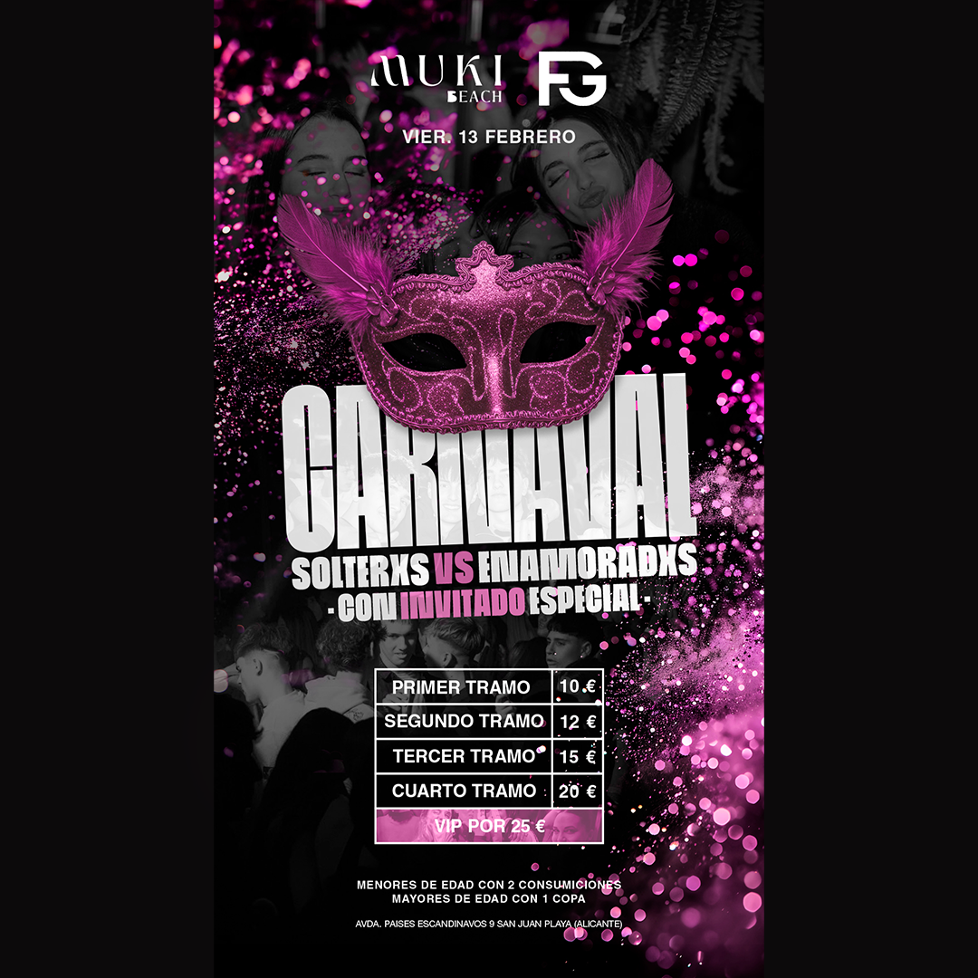 Official cover of the event CARNAVAL SOLTERXS vs ENAMORADXS by FG