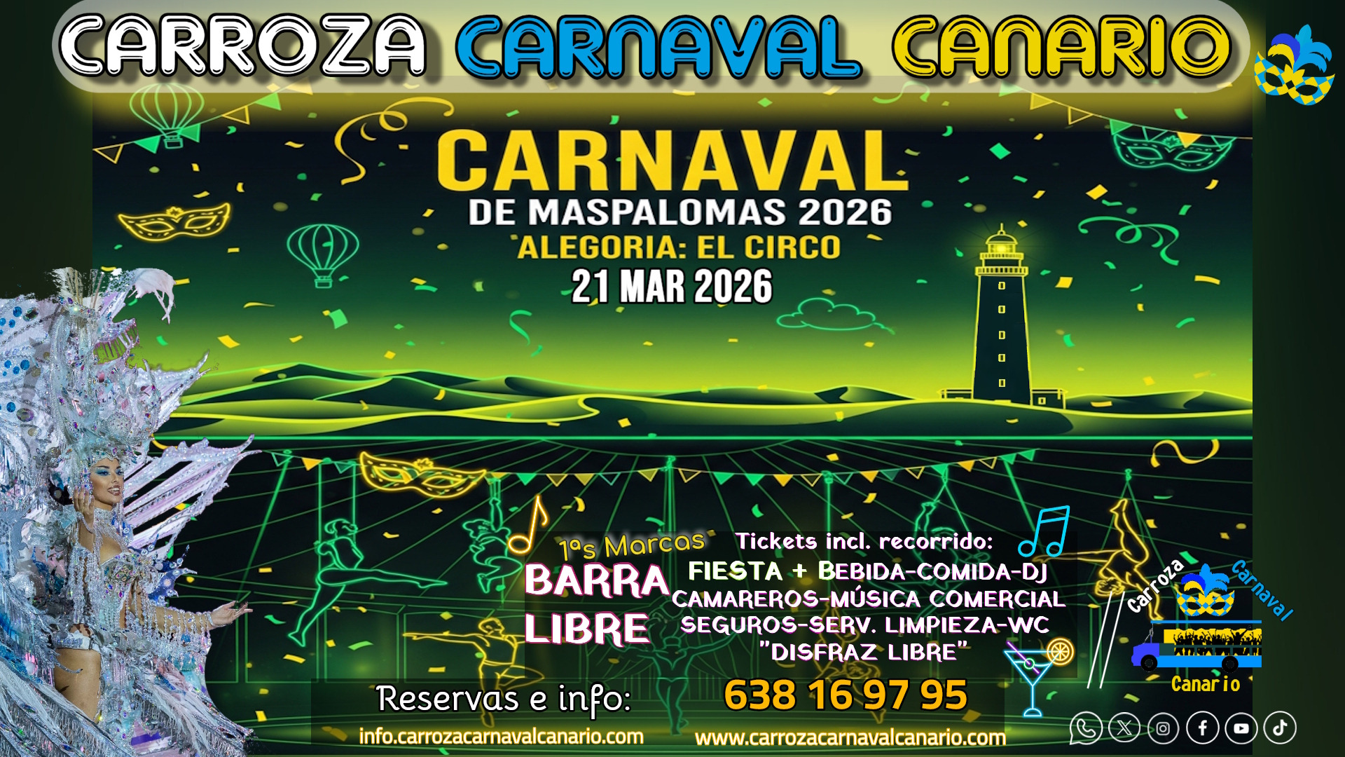 Official cover of the event Carroza Cabalgata Carnaval Maspalomas 2026