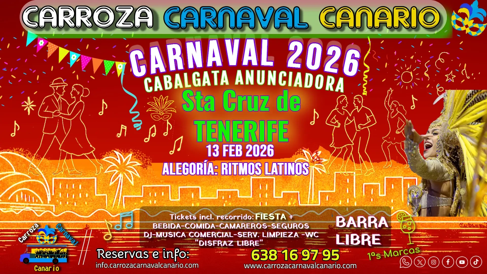 Carroza Cabalgata Carnaval Santa Cruz de Tenerife 2026