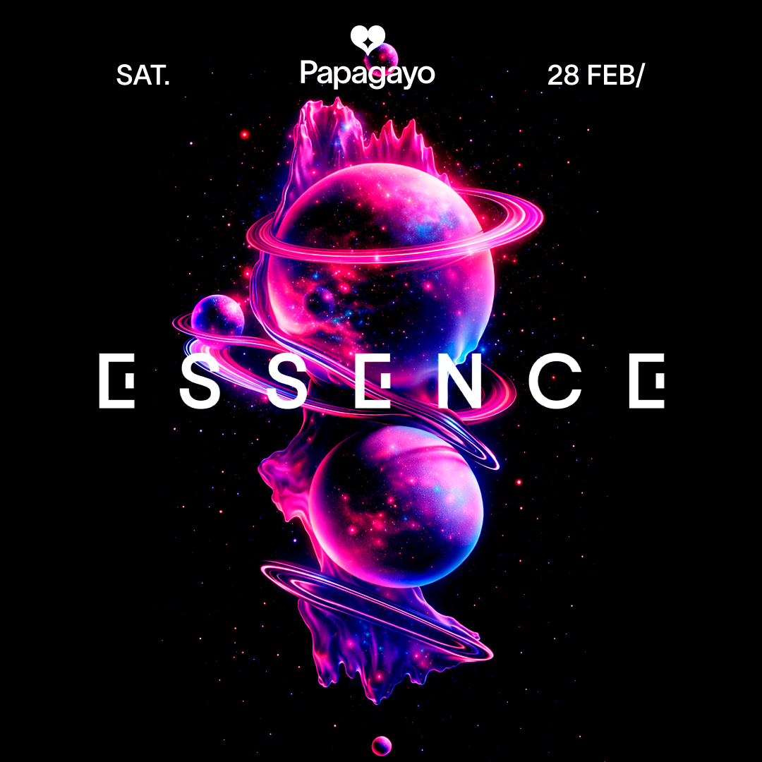 Cartel oficial del evento Essence · Sat. 28th February 2026 · Opening Week