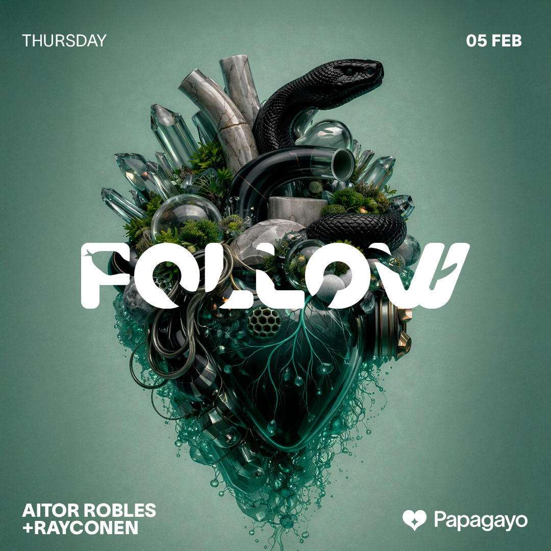 Cartaz oficial do evento Follow · Thu. 5th February 2026 · Closing Week