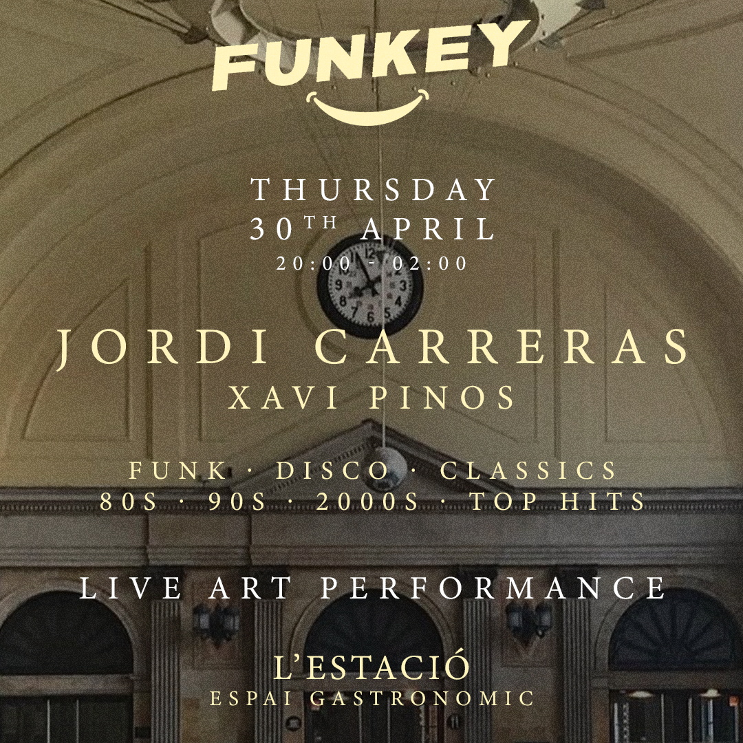 Cartaz oficial do evento Funkey at Estació de França : Pre-Festivo Night”