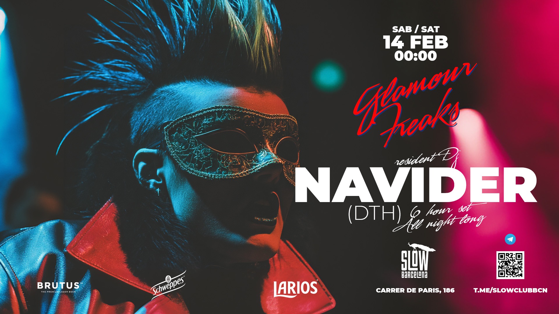 Cartel oficial del evento Glamour Freaks: Navider (All Night Long)