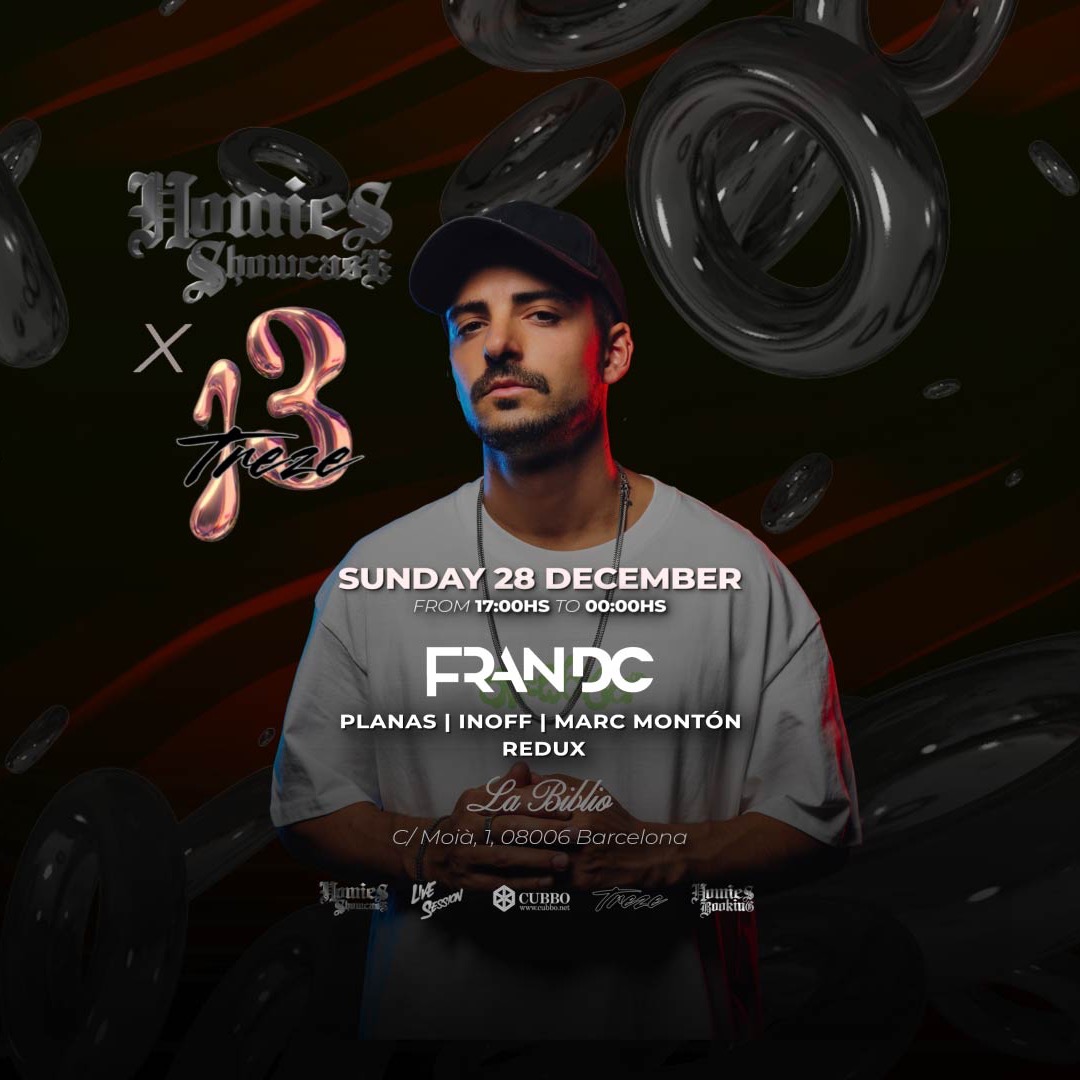 Cartaz oficial do evento HOMIES SHOWCASE x TREZE EVENTS